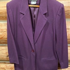 Purple wool blazer